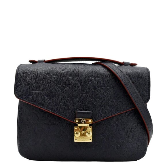 Louis Vuitton  Metis Pochette Empreinte Leather Crossbody Bag Navy Blue - Picture 1 of 15